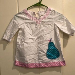 Mini Biden top sz 3-4y with pear. Excellent!